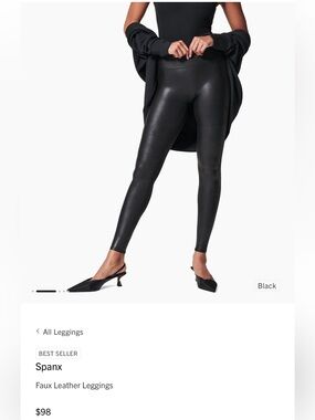 Spanx leather like leggings